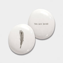Load image into Gallery viewer, Porcelain Pebble | Feather
