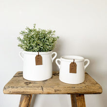 Load image into Gallery viewer, White Ceramic Planter

