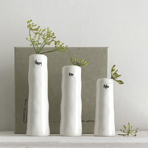 Trio Of Mini Bud Vases | Happy Ever After