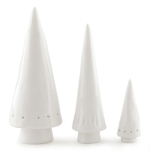 Set Of 3 Conical Christmas Trees