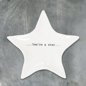 Little Porcelain Star Trinket Dish | You're A Star