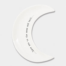 Load image into Gallery viewer, Little Porcelain Moon Trinket Dish | Moon &amp; Back

