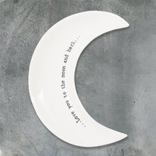 Load image into Gallery viewer, Little Porcelain Moon Trinket Dish | Moon &amp; Back
