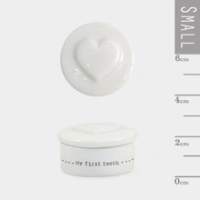 Load image into Gallery viewer, Porcelain My first Tooth Pot | Heart
