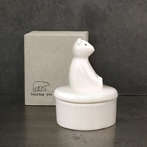 Porcelain Trinket Pot | Bear