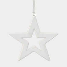 Load image into Gallery viewer, Mini Hanging Porcelain Star
