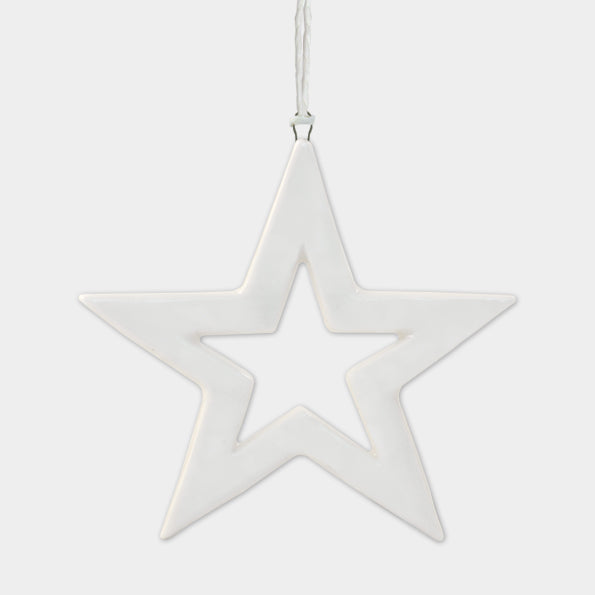 Mini Hanging Porcelain Star