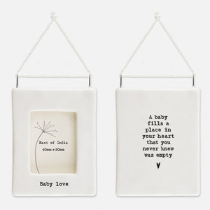 Mini Porcelain Frame | Baby Love
