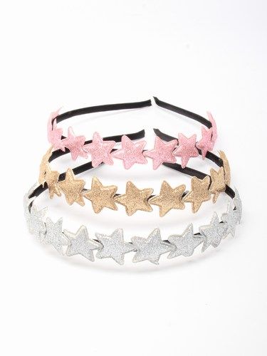 Alice Band With Glitter Stars