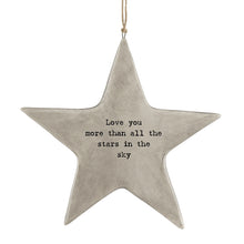 Load image into Gallery viewer, Rustic Hanging Star | Love You More
