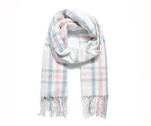 Load image into Gallery viewer, Pastel Check Print Scarf
