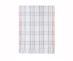 Pastel Check Print Scarf