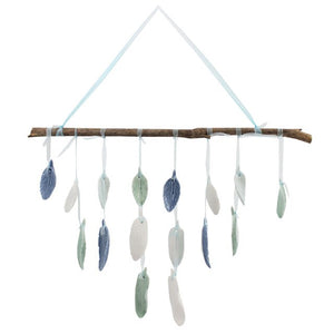 Ceramic Feathers Wall Hanging