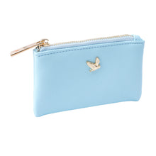 Load image into Gallery viewer, Sky Blue Owl Purse | British Birds
