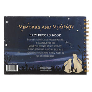 Moon Gazing Hare Baby Memory Book