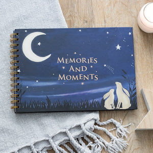 Moon Gazing Hare Baby Memory Book
