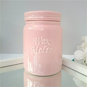 Pink Wax Melt Ceramic Storage Jar