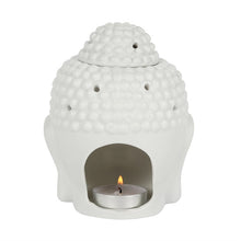 Load image into Gallery viewer, White Buddha Head Oil Burner
