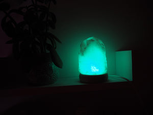 Mini Colour Changing White Salt Lamp