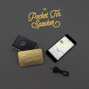 Gold Bluetooth Pocket Tin Speaker
