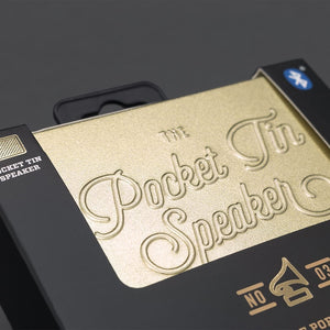 Gold Bluetooth Pocket Tin Speaker