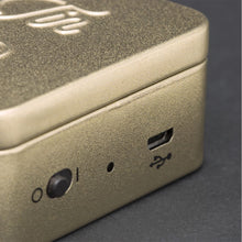 Load image into Gallery viewer, Gold Bluetooth Pocket Tin Speaker
