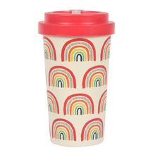 Load image into Gallery viewer, Rainbow Print Bamboo Eco Travel Cup
