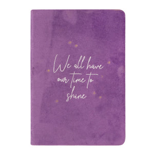 Celestial Purple Velvet Notebook