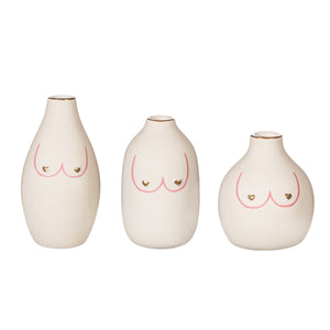 Girl Power Boobies Vases | Set of 3