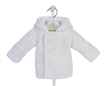 Load image into Gallery viewer, White Knitted Baby Jacket | Newborn
