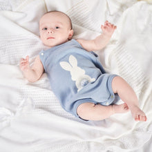 Load image into Gallery viewer, Bobtail Bunny Romper | Newborn | Pink &amp; Blue
