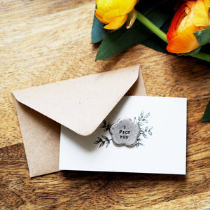 'I Pick You' Tiny Flower Token Card