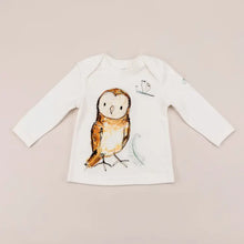 Load image into Gallery viewer, Olive Owl Print Long Sleeve T-Shirt
