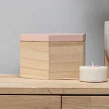 Load image into Gallery viewer, Pink Wooden Trinket Box
