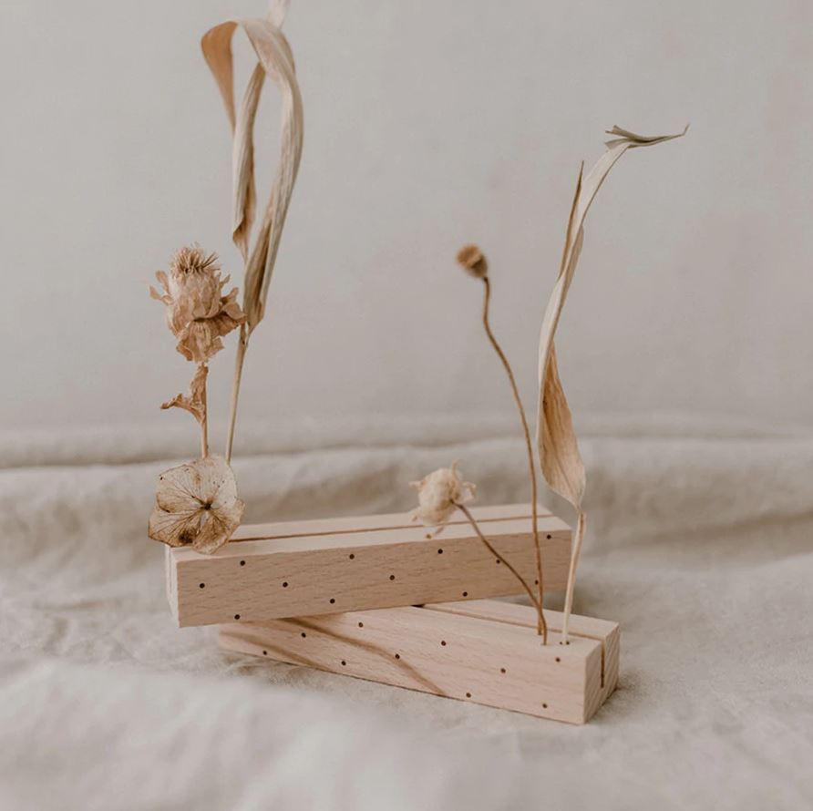 Mini Wooden Photo & Flower Stands | Set Of 2