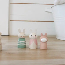 Load image into Gallery viewer, Wooden Bunny Characters
