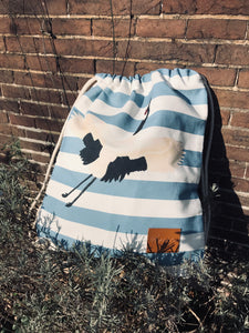 Bird Backpack | Blue Stripes