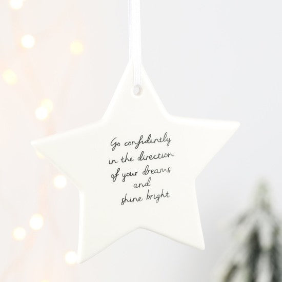 Go Confidently Star Hanging Decoration
