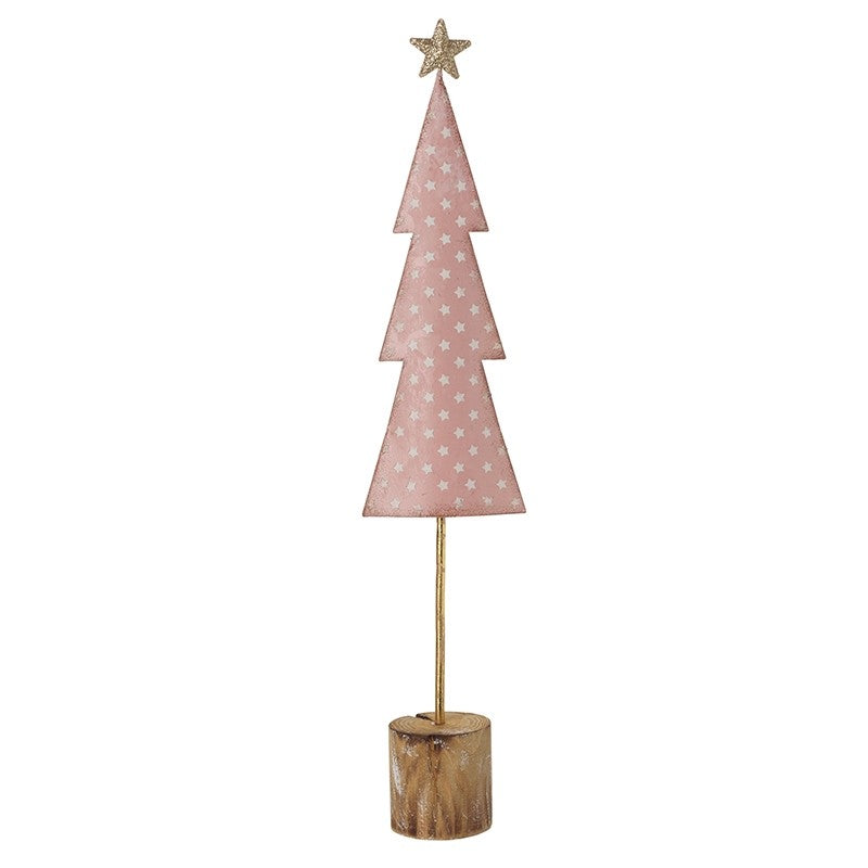 Pink Metal Christmas Tree