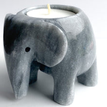 Load image into Gallery viewer, Marble Elephant Tea Light Holder | Grey
