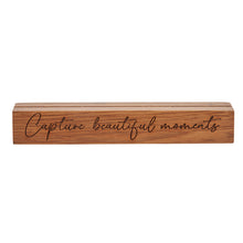 Load image into Gallery viewer, Mini Wooden Photo Stand | Beautiful Moments
