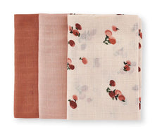 Load image into Gallery viewer, Muslin Squares | Peaches | Set Of 3

