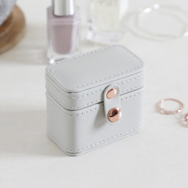 Grey Mini Travel Ring Box