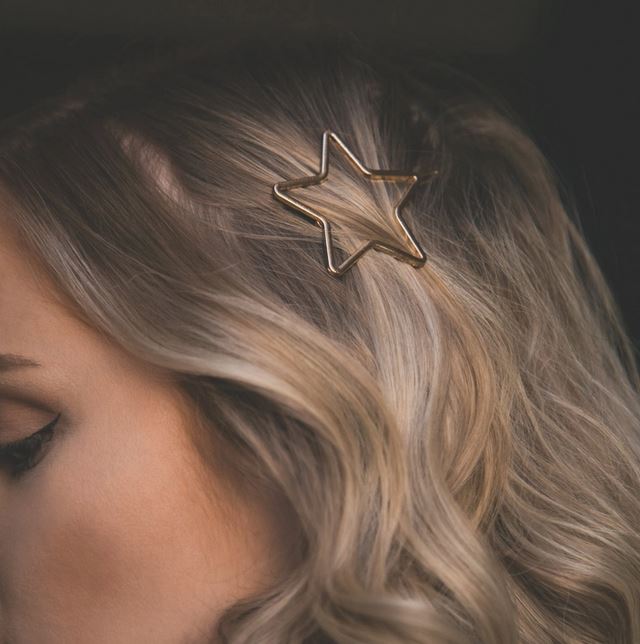 Gold Star Hair Clip
