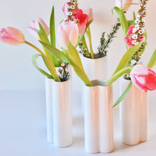Load image into Gallery viewer, White Ceramic Heart Vase
