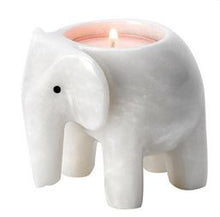 Load image into Gallery viewer, Marble Elephant Tea Light Holder | White
